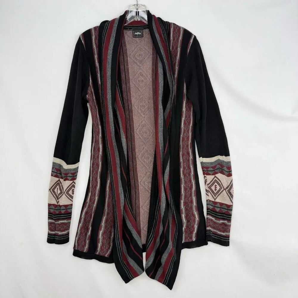 Vtg Daytrip Women’s Cardigan Small Southwestern Sweater Open Front Cozy Knit